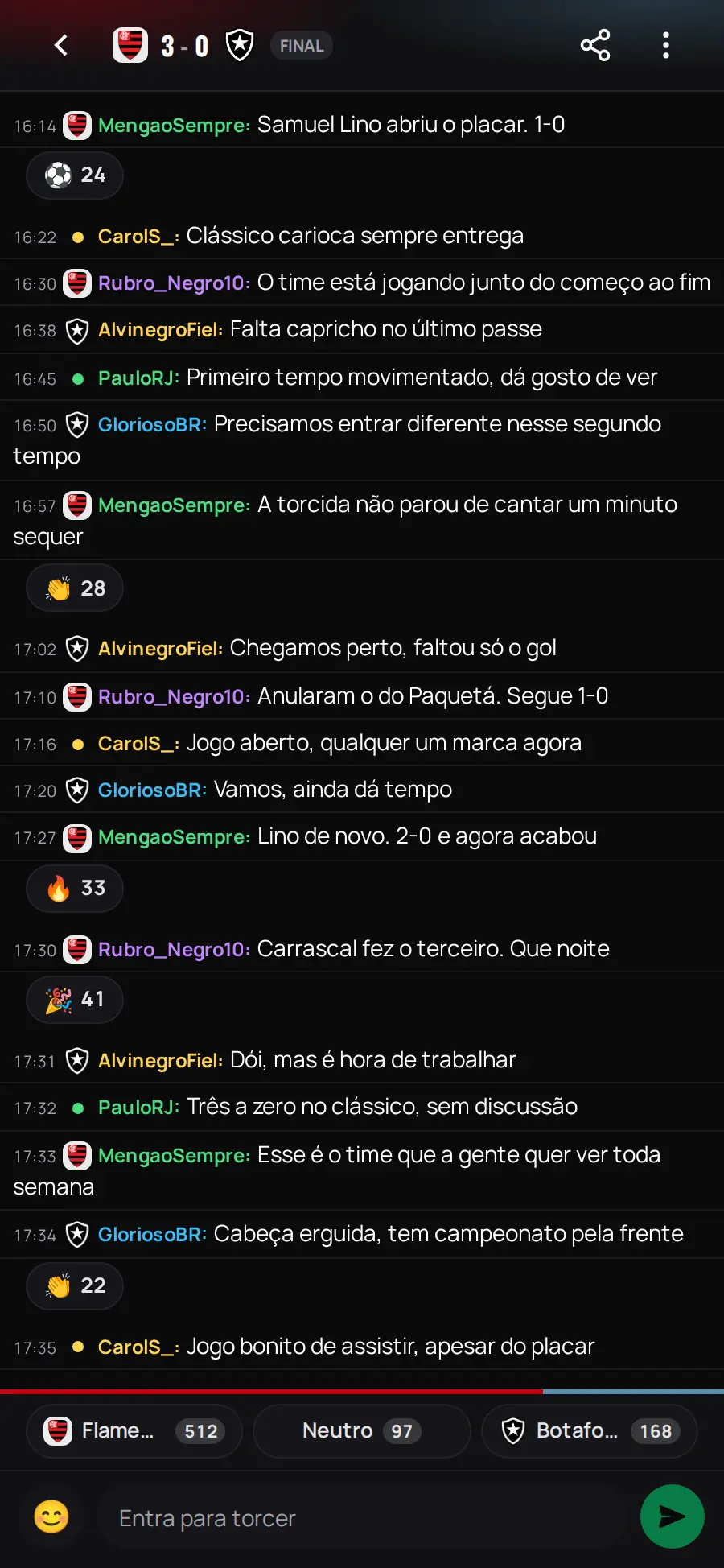La Grada Feeberse: o chat de um jogo